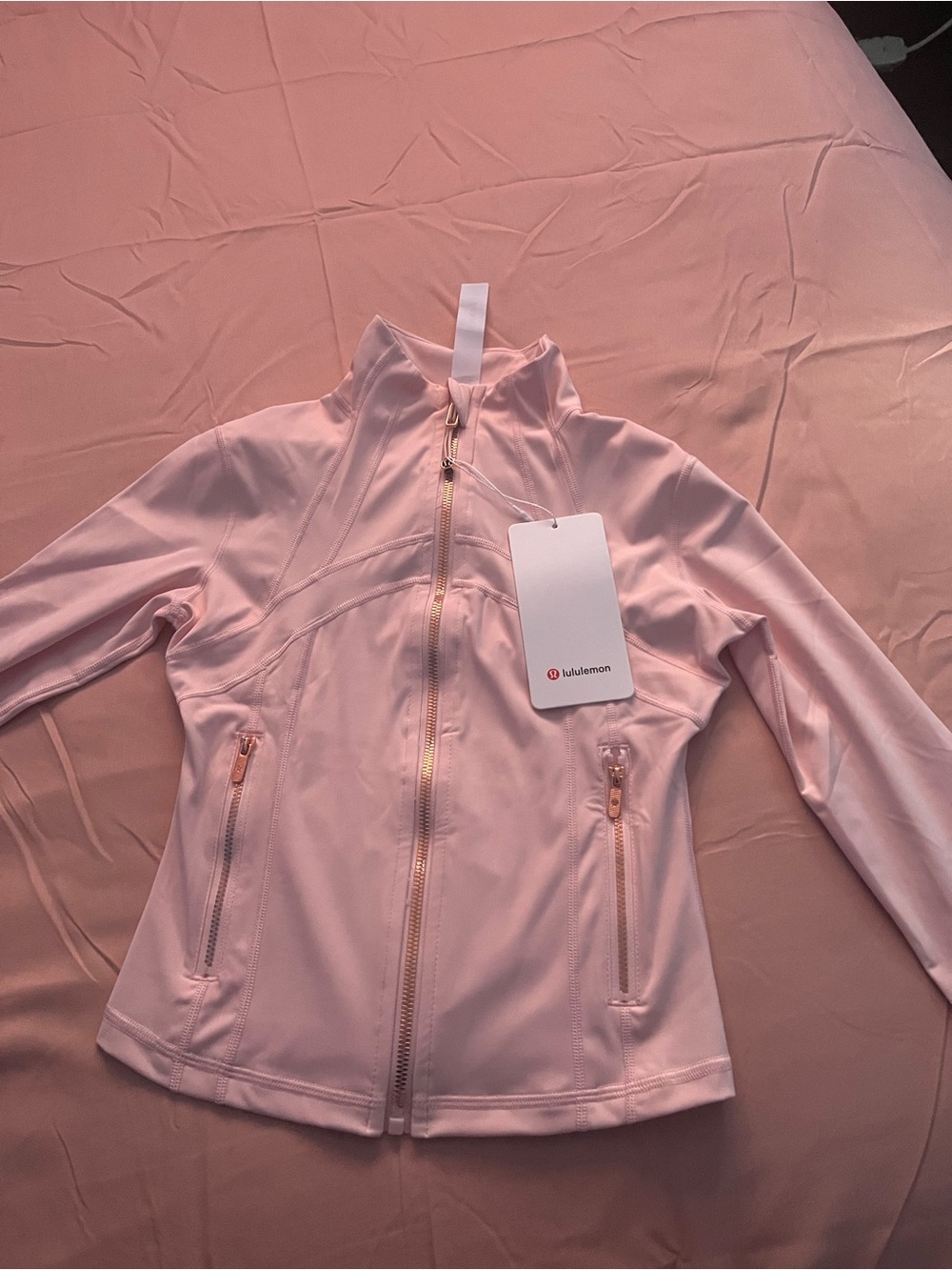 lululemon athletica Light Pink Full-Zip Utility Jacket Red and black sizes 2,4